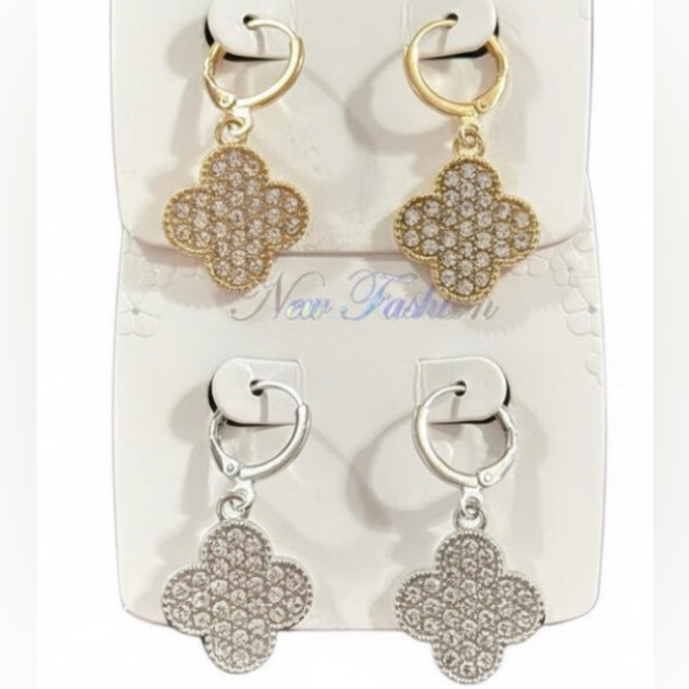 Lucky Clover Dangle Earrings